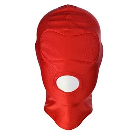 Party Mask, Role Play Headgear, Adult Game Tools Large (Show Mouth) F2 (Red)
