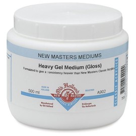 Old Holland New Masters Standard Gel Medium - Gloss, 500 ml jar