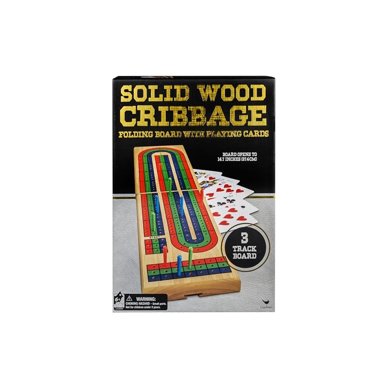Cardinal Tabla Plegable de Madera Maciza con Cartas de Juego