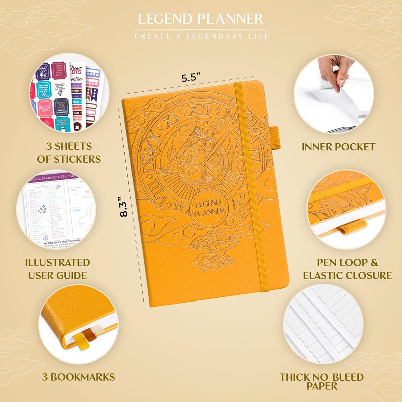 Legend Planner – Weekly & Monthly Life Planner to Hit