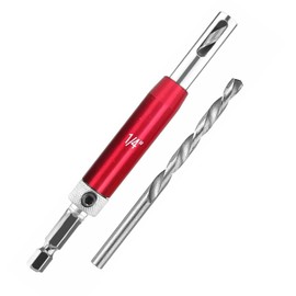 Xiciki Self Centering Drill Bit Set, 8-Piece Hinge Drill Bit Set with 1/4" Hex Shank, HSS Self Centring Drill Bits for Wood, Self Centering Hinge Drill Bits 5/64" to 1/4"