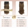 FESHFEN Clip in Hair Extensions 4PCS Honey Blonde Mixed Light