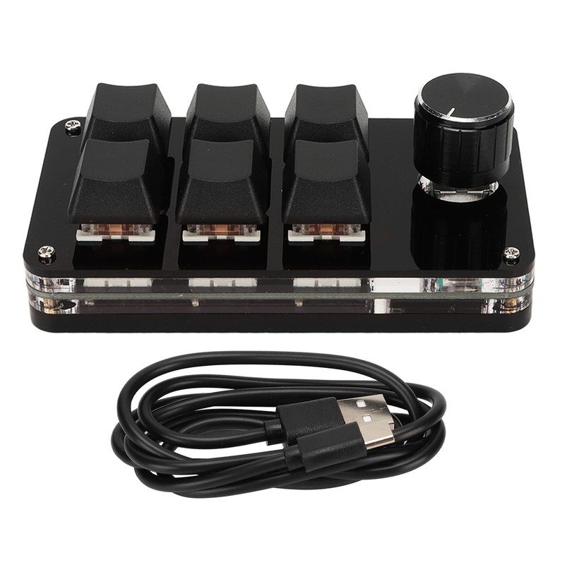 6 Keys Keyboard Red Switch Full Key Custom Plug and