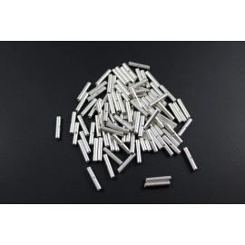 Install Bay 18-22 GAUGE 50 PK UNINSULATED NON INSULATED BUTT CONNECTOR TERMINAL WIRE URBC