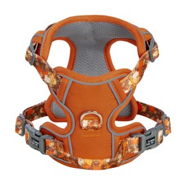 ARING PET No Pull Dog Harness-Soft Breathable Orange Dog Harness for Large Dogs, Adjustable No Choke Reflective Pet Vest Harness with Leash Clip