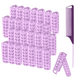 28Pcs Rollers Hair Curlers, Small Self Grip Hair Rollers,Hair Rollers for Volum, Snap on Hair Curlers for Women Hair Styling No Hair Damaging for Long Hair,Medium and Short Hair