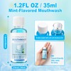 Kocpudu Travel-Sized Mouthwash Bulk, Mint Flavor (10-Pack)