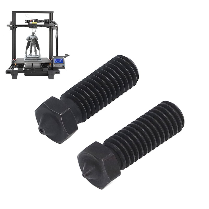 2PCS 3 Hole Nozzles Hardened Steel Nozzle Fit 1.75mm Filament