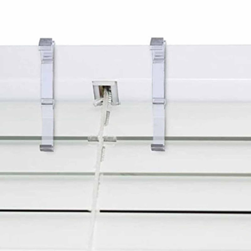 10pcs Clear Plastic Valance Clips for Horizontal Blinds - 64mm