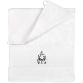 Azeeda 'Ritterrüstung' Flanell/Gästehandtuch (TL00067086)