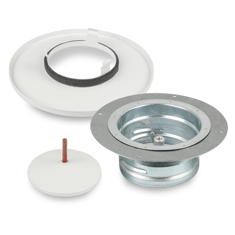 SYSTERM Ventilation Ventilation Plate Valve White Round Disc Valve Exhaust