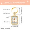 Tobestu Gold Plated Pope Keychain - Rectangular Catholic Keyring Charm