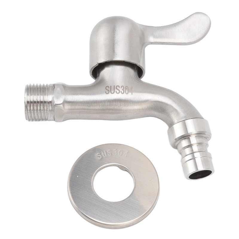G1/2 Washing Machine Tap Leakage Proof Cold Water Stainless Steel
