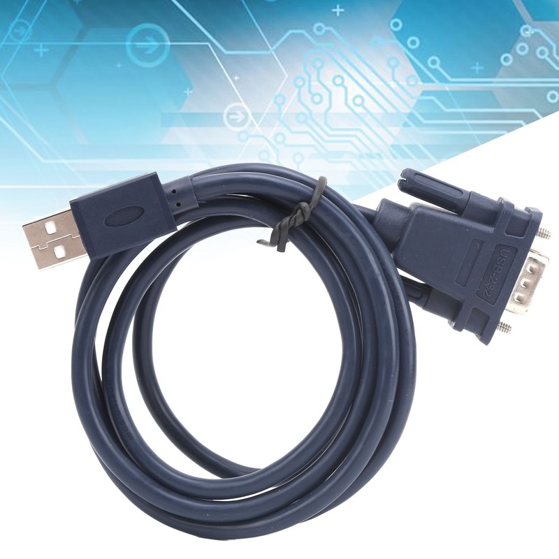 USB to RS232 Serial Cable Black Industrial Grade 9Pin Computer