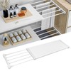 Tension Shelf Adjustable Closet Divider 24cm Width Storage Rack for