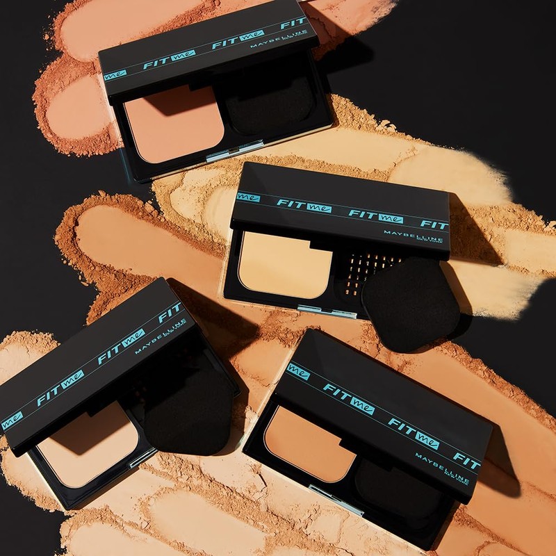 Maybelline Base de maquillaje en polvo con FPS 44, Fit