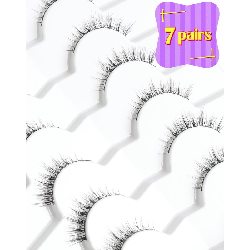 Natural Eyelashes, Wispy Eye Lashes, Gradient Volume Lashes, Natural Look,
