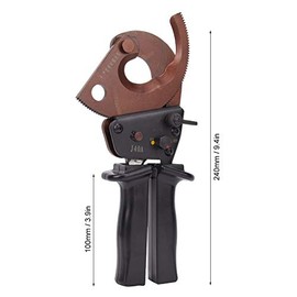 Cortador de Alambre J40A de 300 mm², Tijeras para Cables de Trinquete de Grado Industrial, Herramienta de Corte Manual para Cortar Cables y Alambres