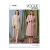 Vogue Patterns V1926B5 Misses' Coat in Two Lengths with Collar