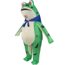 Opemon - Disfraz inflable de rana para hombres y mujeres, unisex, de cuerpo completo, divertido, disfraz para Halloween, día festivo, cosplay, fiesta, animal