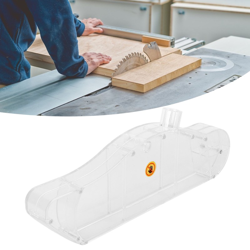 Table Saw Protective Cover Acrylic Transparent Dust‑proof Guard for 7Inch