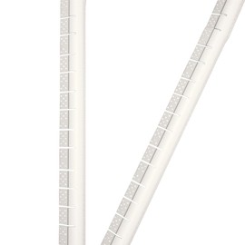 ProfileXXL PVC Corner Bracket, Corner Profile, Round, Edge Protection, Flexible, Drywall, 2.5 m, White, 55 x 23 mm, Round Edge for Arch