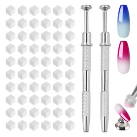 Framad 300PCS Nail Sponges for Ombre, Soft Nails Art Sponge with 2PCS Grab Pen