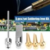5 Pieces Gas Soldering Tips Electric Foam Cutter Soldering Tips