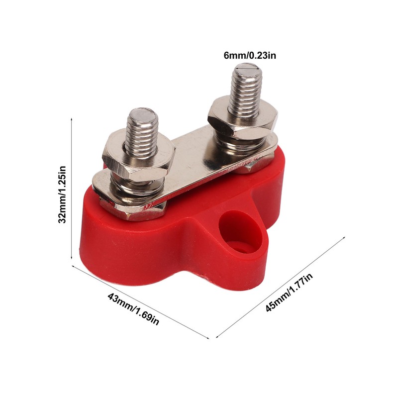 1 Pair 48V Battery Power Stud Stainless Steel Post Bus
