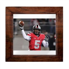 Braxton Miller - 6X6 Full Color Photo Sign With Hand Made Wood Frame PIAP #G687487