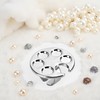 Silver Mini Manicure Palette Metal Paint Palette Finger Rings Nail