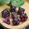 CiaraQ DND Polyhedral Dice Set with a Black Dice Bag