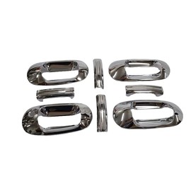 TX Racing Chrome Side Door Handle Covers for 2003-2016 Ford Expedition (No Passenger Side Keyhole)