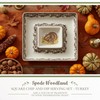 Spode Woodland 12" Square Chip and Dip - Turkey Centerpiece