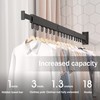 LIENAHU Clothes Drying Rack,Laundry Drying Rack,Clothes Rack Wall Mount,Wall Mounted