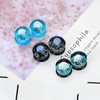 Qmcandy 6pcs Glass Gauges Jellyfish Saddle Ear Plugs Stretching Piercing
