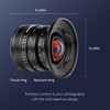 PERGEAR 12mm F2 II Wide-Angle Manual APS-C Focus Fixed Lens,230g,Clicked
