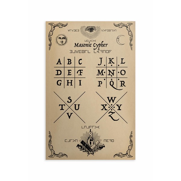 Masonic Cypher Poster (18" x 24")
