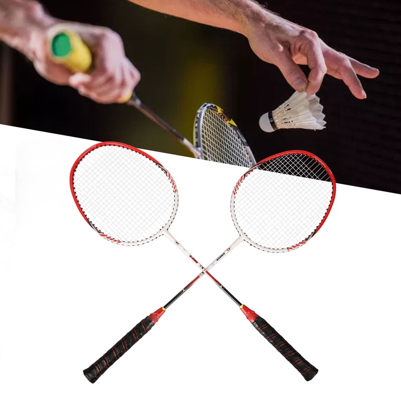 2PCS Professional Badminton Racket with Comfortable Handle Practice Badminton Racket