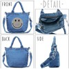 DIVA Rose Women's Tote Bag, Shoulder Bag, 2-Way, Denim, Small,