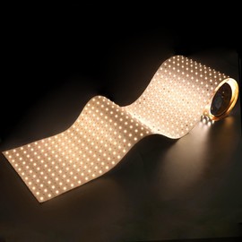 UL-Listed Large LED Sheets for Backlighting Countertop, 78.7in x 9.45in Flexible 24V LED Light Sheet Cuttable Dimmable White Paper-Thin IP20 Non-Waterproof with Accessory Pack (3000K, 6.56Ft IP20)