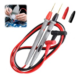 1 Pair Multimeter Leads – 1000V / 10A – Compatible with Digital Multimeters – Electrical Testing Leads, 1m Length