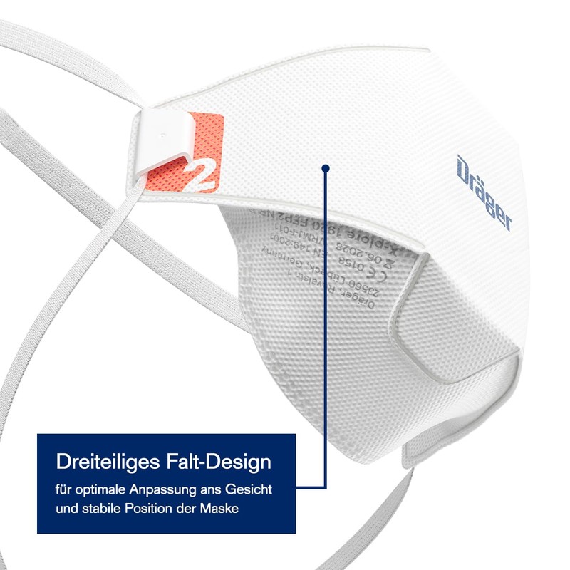 Dräger X-plore 1920 Dust Mask Sizes S & M/L FFP2