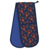 Double Oven Gloves - Organic Cotton - Artistic Lobster Design