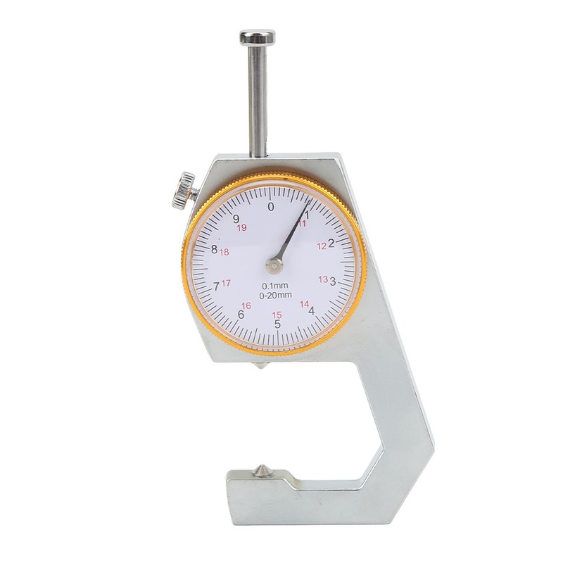 Thickness Gauge Micrometer Meter Cone Head 0‑20mm 0.1mm Resolution Measuring