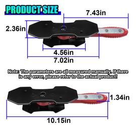 UHANBUT Brake Caliper Press Tool, 360 Degree Auto Swing Car Ratchet Brake Expander Wrench with 2PCS Steel Plates, Car Braking Caliper Hanger Set, Auto Calipers Piston Braking Pad Spreader Tool (1PC)