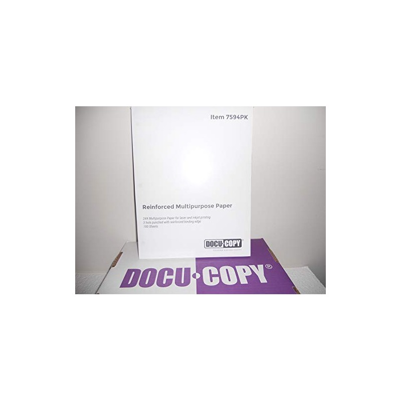 DocuCopy 7594 Reinforced Premium Multipurpose Copy Paper 24lb 8.5" x