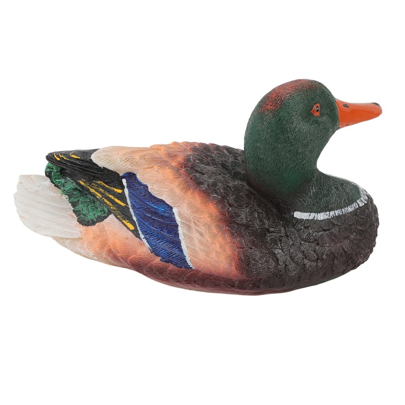 Simulation Water Floating Duck Sculpture Ornament Synthetic Resin Artware Fountain
