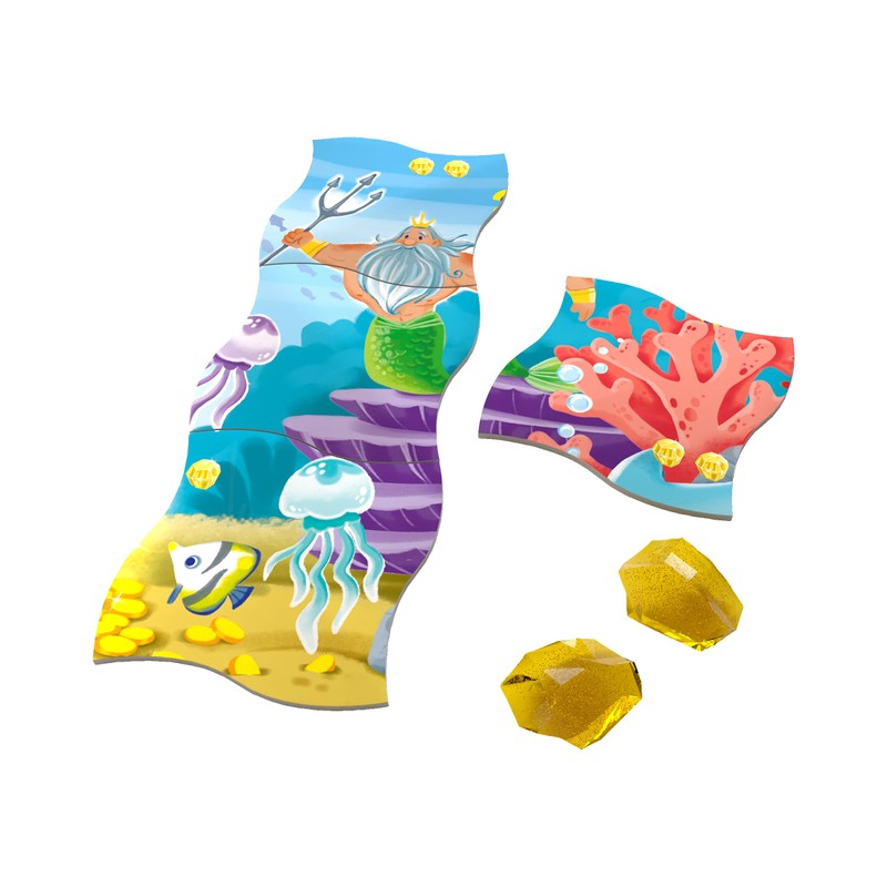 HABA 2011723001 Sea Animals Game + Puzzle, Colourful, 21.9 cm