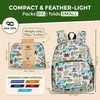 ECO CHIC Lightweight Foldable Water Resistant Mini Backpack Folds Into